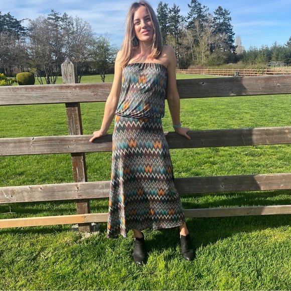 VERONICAM STRAPLESS MAXI DRESS SIZE SM - Picture 7 of 10